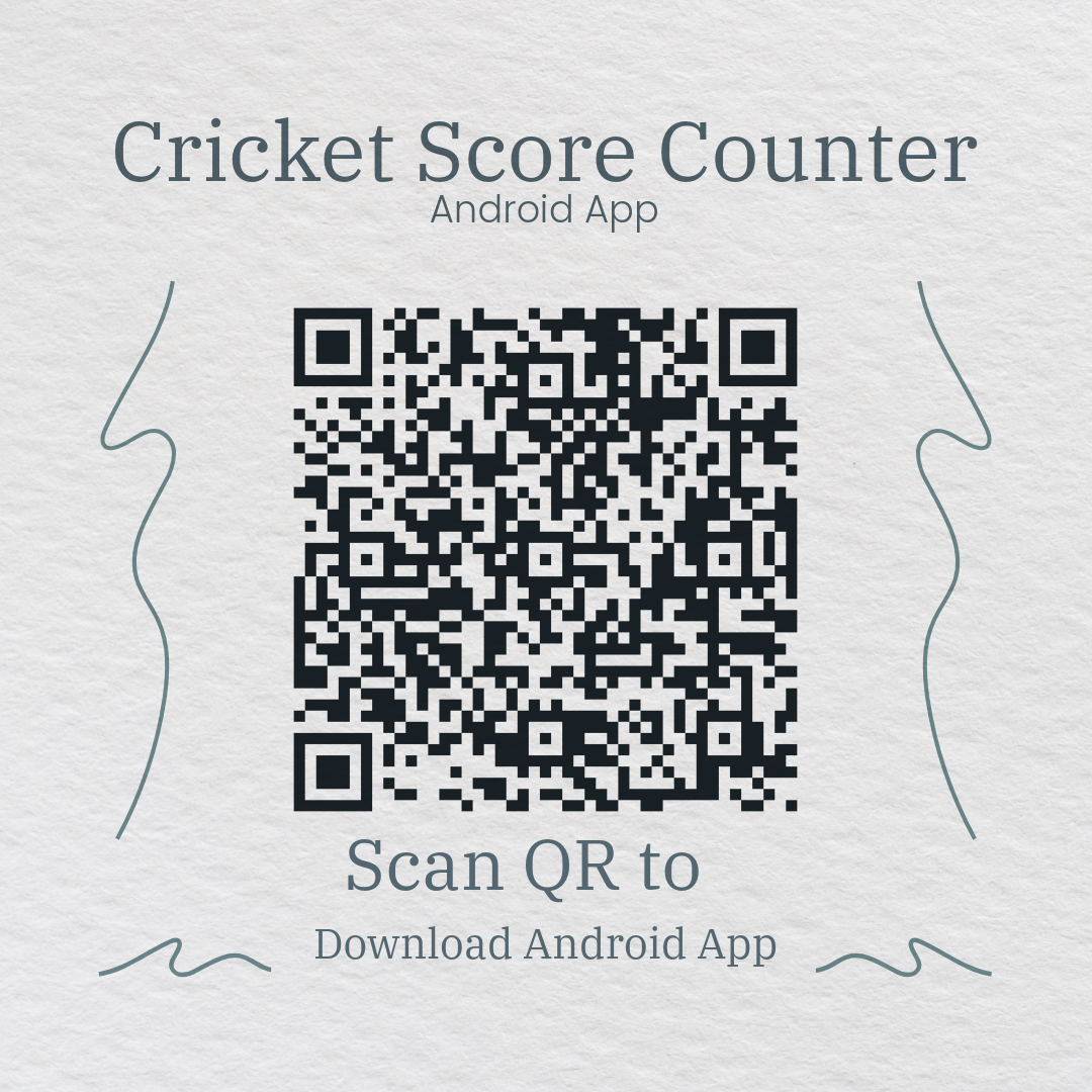 Cricket Score Counter Android app preview