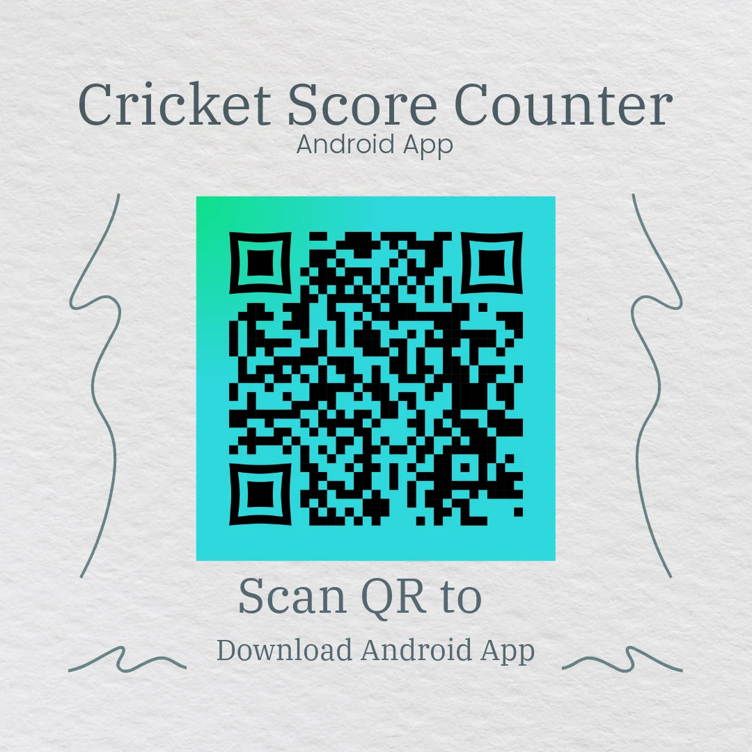 Cricket Score Counter Android app preview
